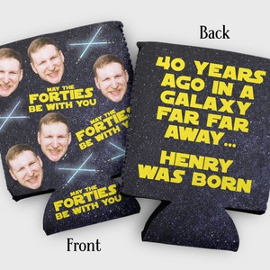 Custom Photo Birthday Cozy: Star Galaxy Space Theme Party Favors