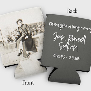Custom photo celebration of life favors- remembrance celebration favors- in memorium, memorial favors- funeral favors- in memory gifts