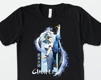 Camiseta de Chun-Li de Street Fighter 6 / Regalo para jugadores de arcade