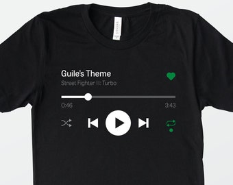Guile's Theme Street Fighter Tee | For Fighting Game Player