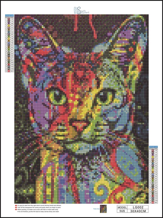Diamond Art, Painting With Diamonds Kit for Kids and Adults, Multiple  Sizes, Great DIY Hobby or Gift, Sparkly Selections Sparkly Cat 