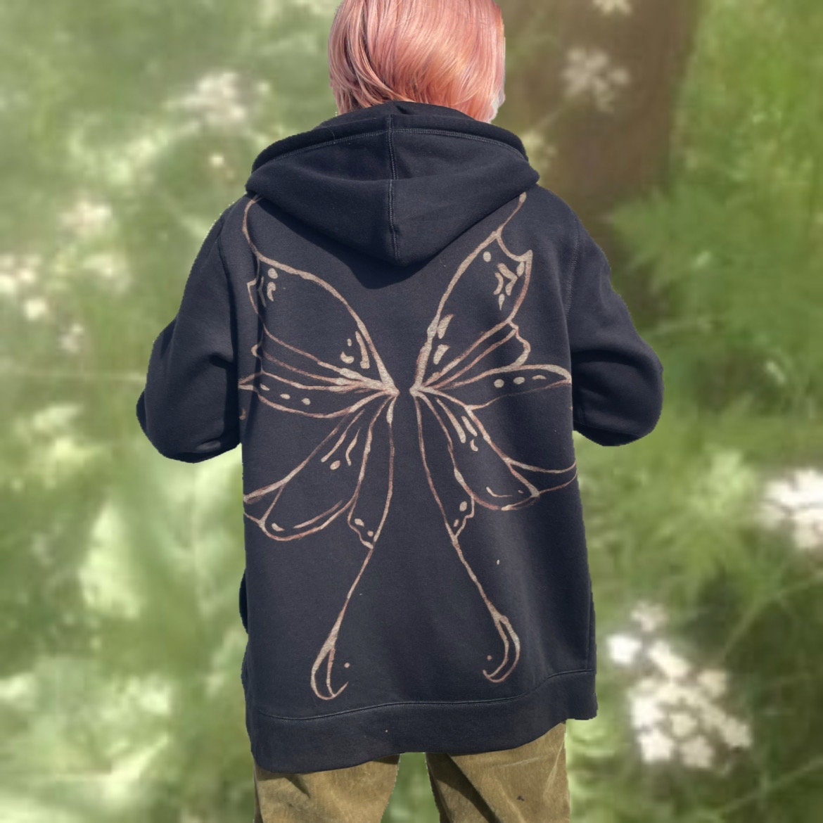 Bleached Wing Hoodie - Etsy Bleached Wing Hoodie - Etsy