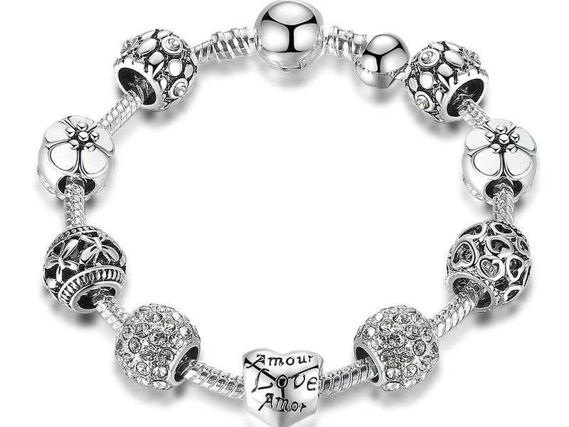 Buy Pandora Jewelry - Moments Snake Chain Charm Bracelet for Women in  Sterling Silver with Pandora Rose Clasp, 9.0 IN / 23 CM at Amazon.in