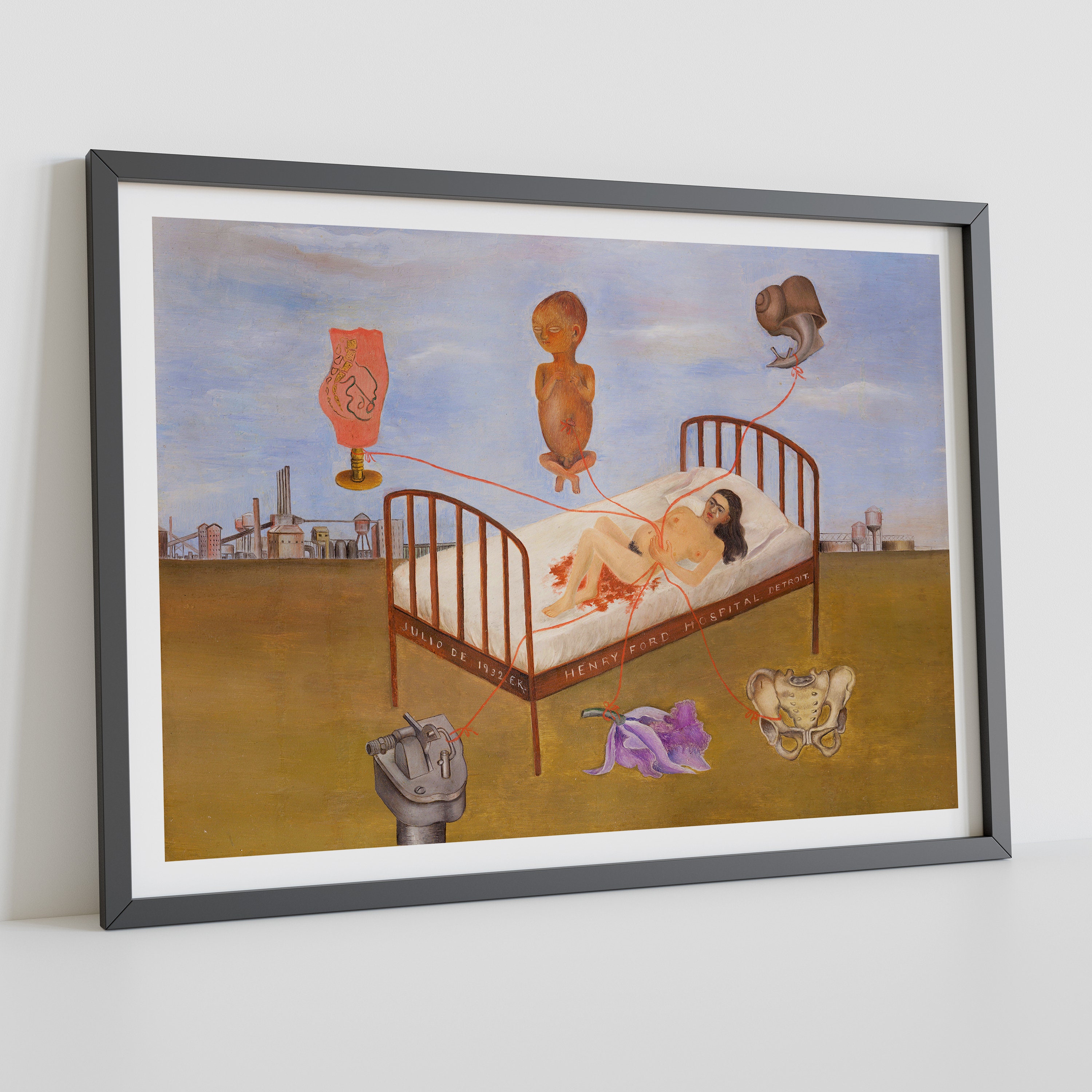 Henry Ford Hospital Poster and Wall Art Prints by Frida Kahlo Etsy Canada