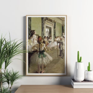 Framed The Ballet Class by Edgar Degas