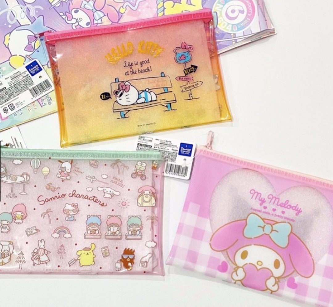 Cute Pink Candy Coloured Sanrio Multipurpose Pouch, Cute Pencil