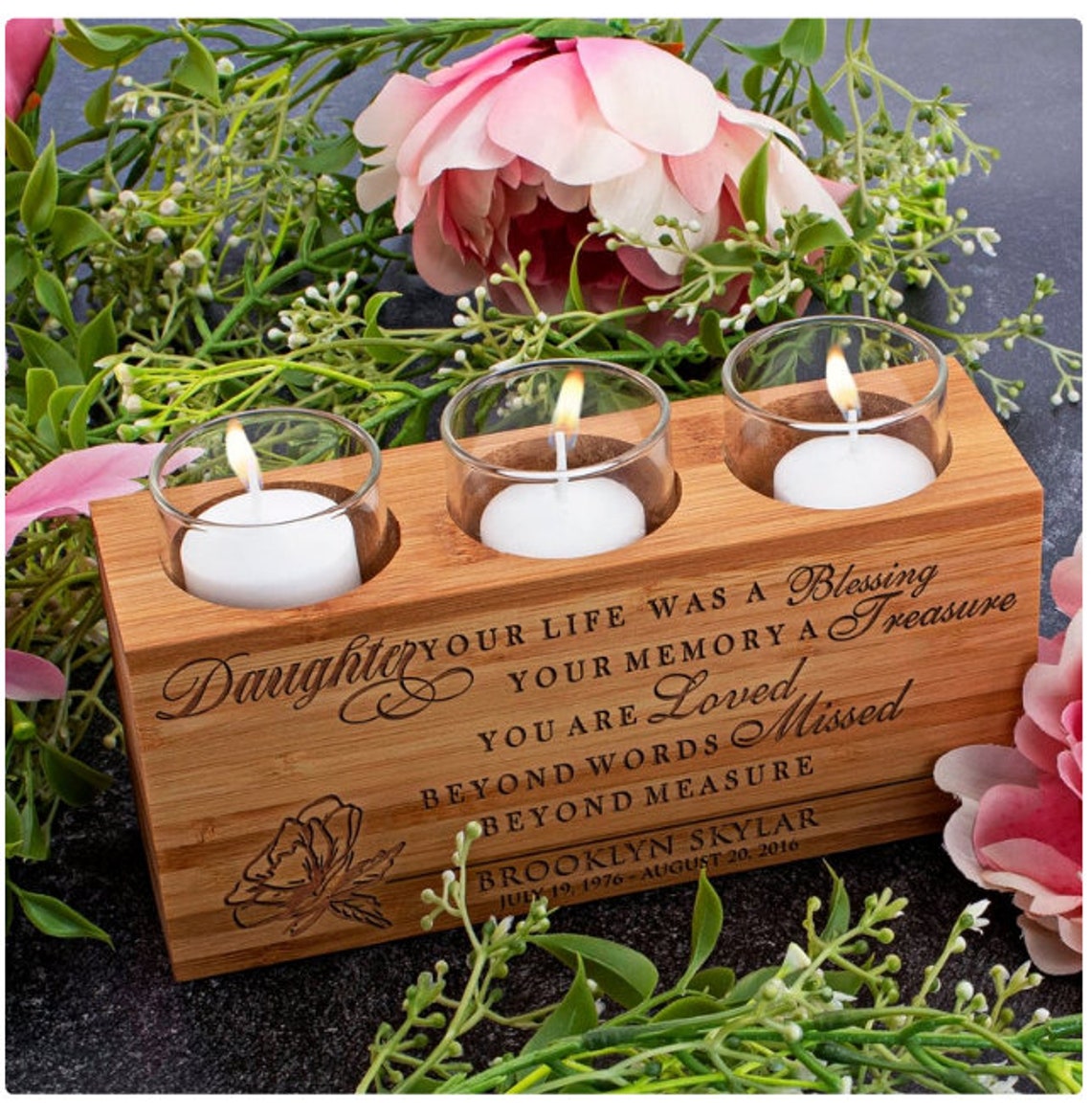 Tealight Candle Holder Funeral Memorial Sympathy | Etsy