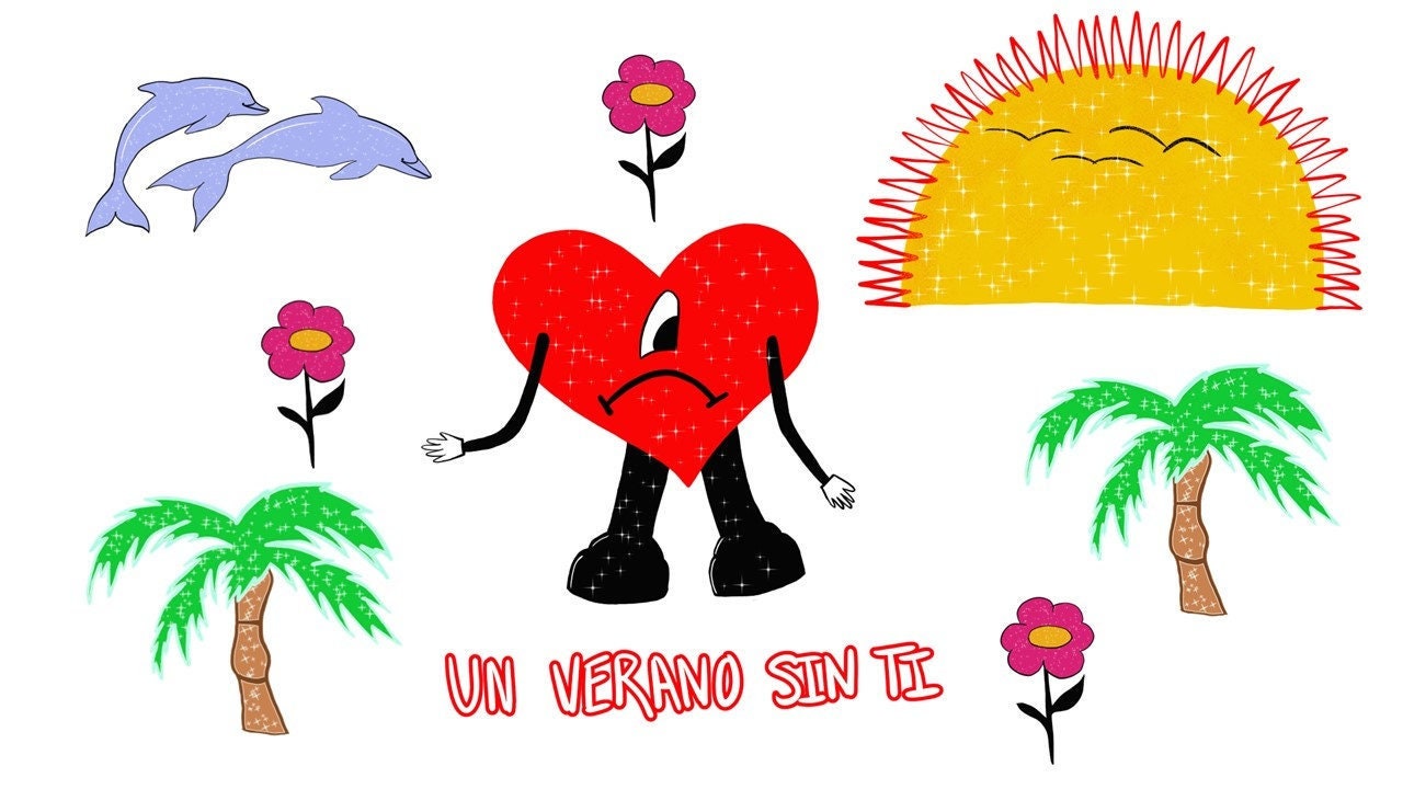 6 Stickers: Bad Bunny, Un Verano Sin Ti downloadable PNG - Etsy