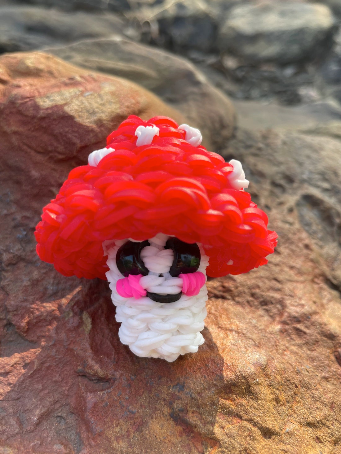 Rainbow Loom Mushroom Etsy