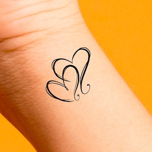 Hearts Temporary Tattoo