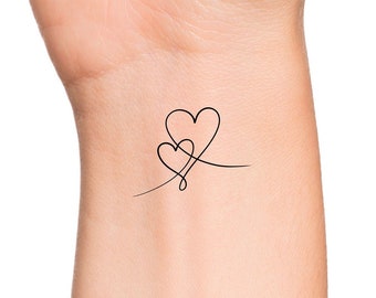 Connecting Hearts Temporary Tattoo
