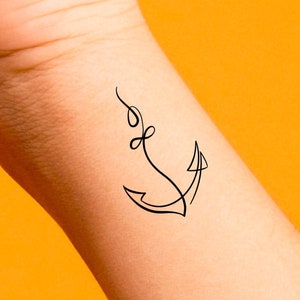 Anchor Temporary Tattoo