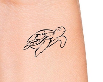 Sea Turtle Temporary Tattoo