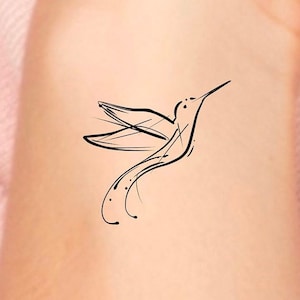 Hummingbird Temporary Tattoo