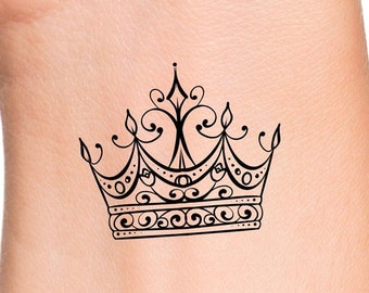 Royal Crown Tattoo - Etsy Royal Crown Tattoo - Etsy