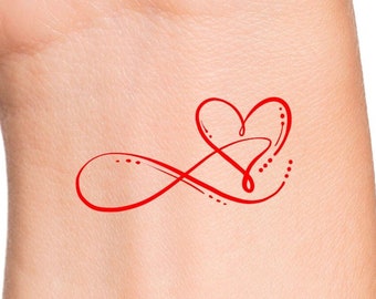 heart infinity tattoos