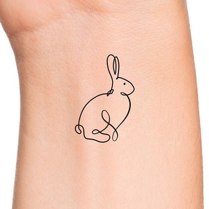 Bunny Rabbit Temporary Tattoo
