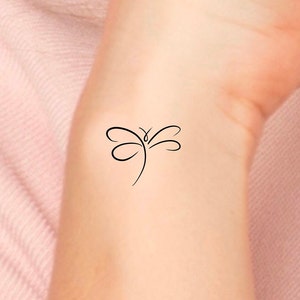 Small Dragonfly Temporary Tattoo