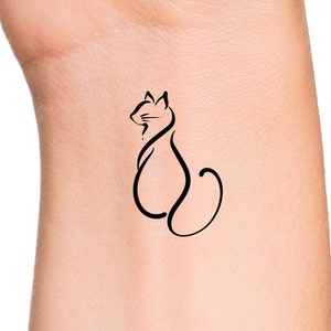 Kitty Cat Temporary Tattoo