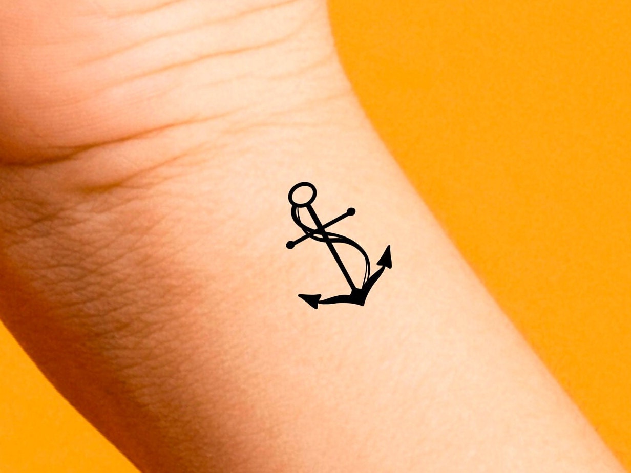 50 x small Anchor Tattoos - Marine Anchor-Tattoo - nautic Anchor :  Amazon.co.uk: Beauty