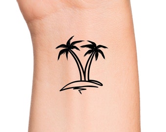 Palm Trees Temporary Tattoo