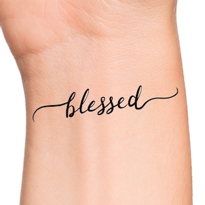 Blessed Temporary Tattoo