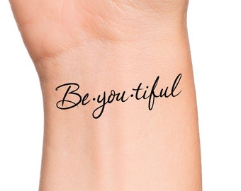 Be You Temporary Tattoo / beautiful tattoo