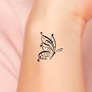 Butterfly Lace Temporary Tattoo