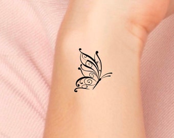 Butterfly Lace Temporary Tattoo