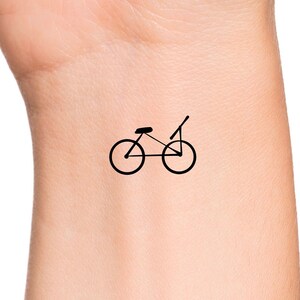 Bicycle Temporary Tattoo / small bike tattoo on wrist