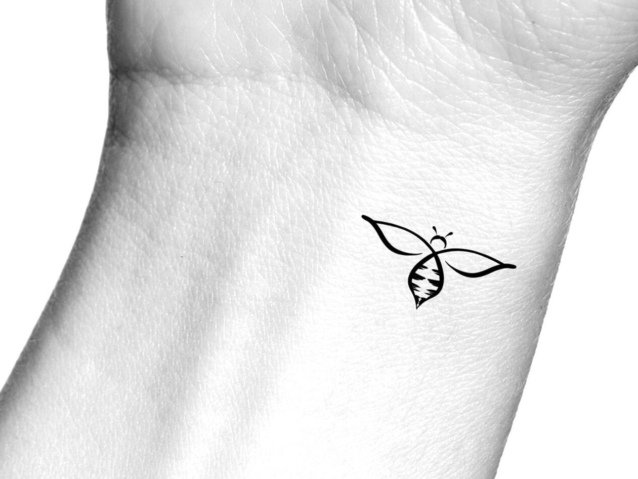 Let It Bee Temporary Tattoo In 2023 Wrist Tattoos For Women, Tasteful