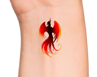 Phoenix Fire Temporary Tattoo