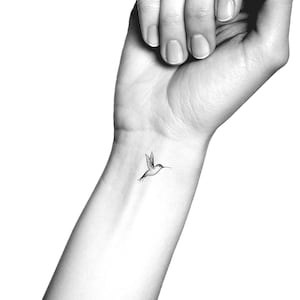 Hummingbird Temporary Tattoo