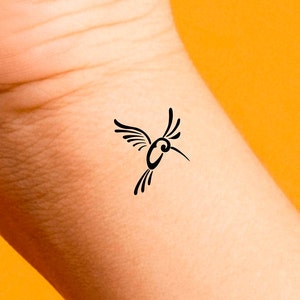 Small Hummingbird Temporary Tattoo