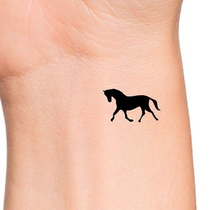 Small Horse Temporary Tattoo / animal tattoos / equestrian tattoo
