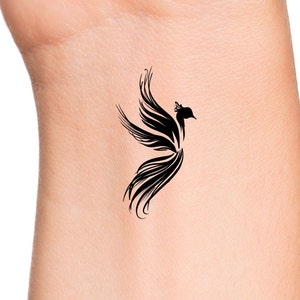 Phoenix Temporary Tattoo