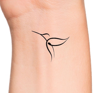 Hummingbird Temporary Tattoo
