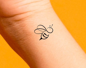 Small Bee Temporary Tattoo