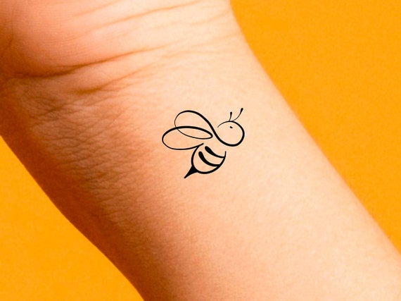Small Bee Temporary Tattoo - Etsy Israel