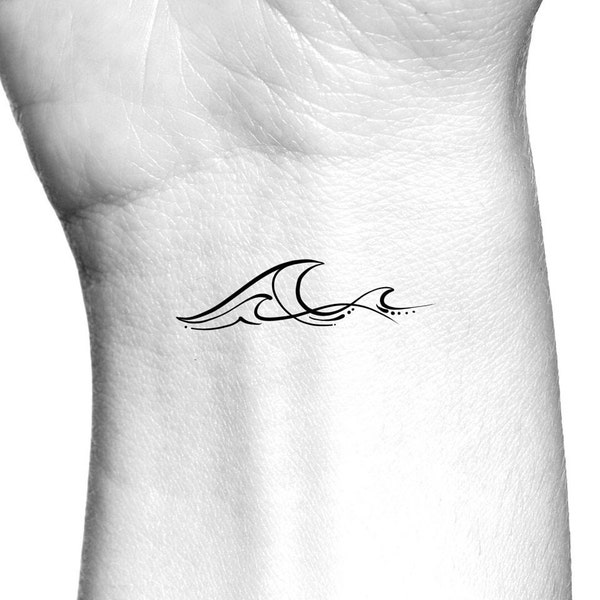 Waves Temporary Tattoo