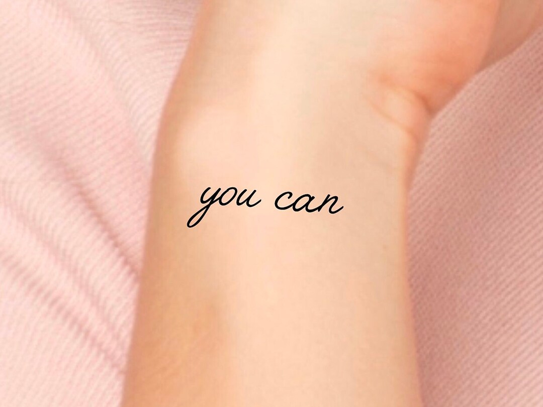 You Can Temporary Tattoo Etsy