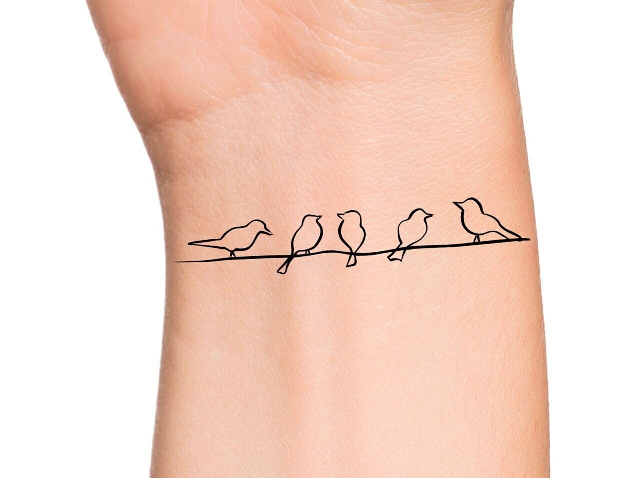 Bird Wrist Tattoo - Etsy Bird Wrist Tattoo - Etsy