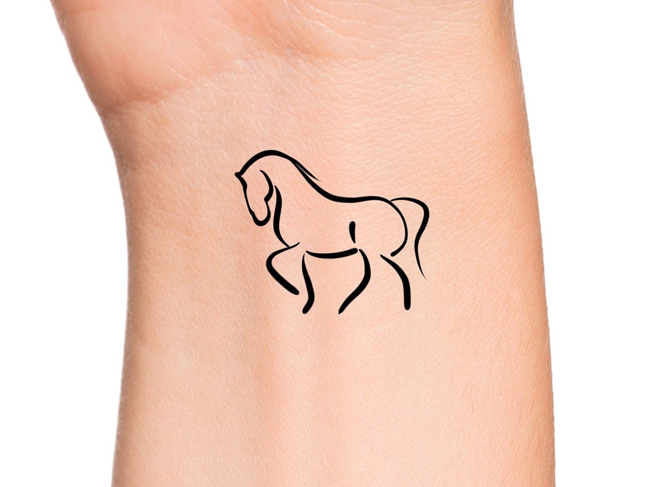 Horse Temporary Tattoo / Animal Tattoo / Horse Tattoos - Etsy Norway Horse Temporary Tattoo / Animal Tattoo / Horse Tattoos - Etsy Norway