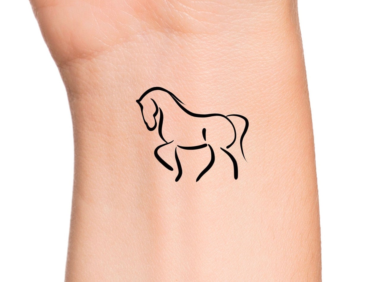 Horse head and paw print | Pawprint tattoo, Horse tattoo, Body art tattoos