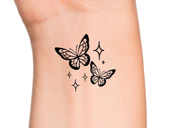 Buy Butterfly Stars Temporary Tattoo Online in India - Etsy