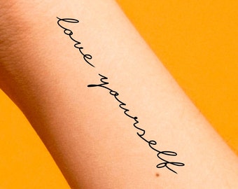 Love Yourself Temporary Tattoo