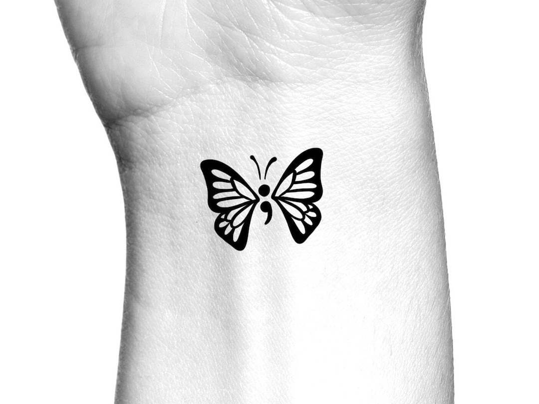 Semicolon and Butterfly Tattoo Meaning