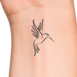Hummingbird Temporary Tattoo