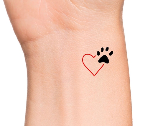Dog Paw Prints Temporary Tattoo  EasyTatt