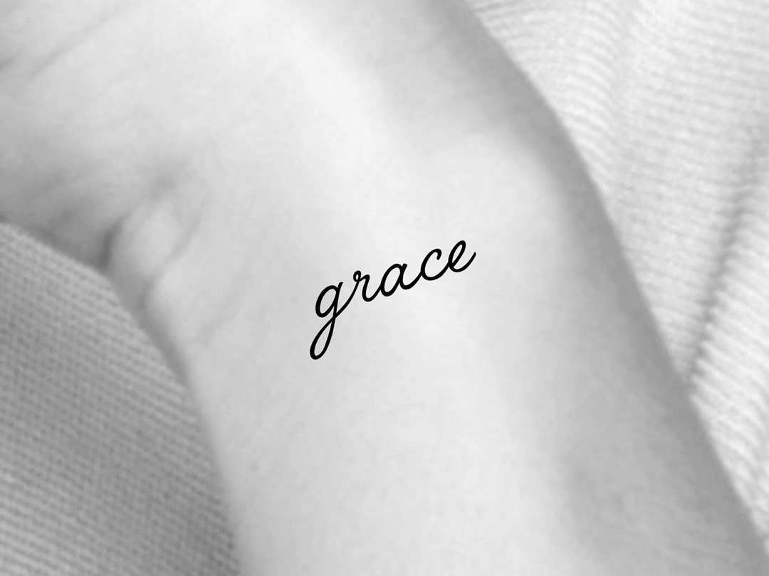 Grace Temporary Tattoo - Etsy